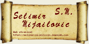 Selimir Mijailović vizit kartica